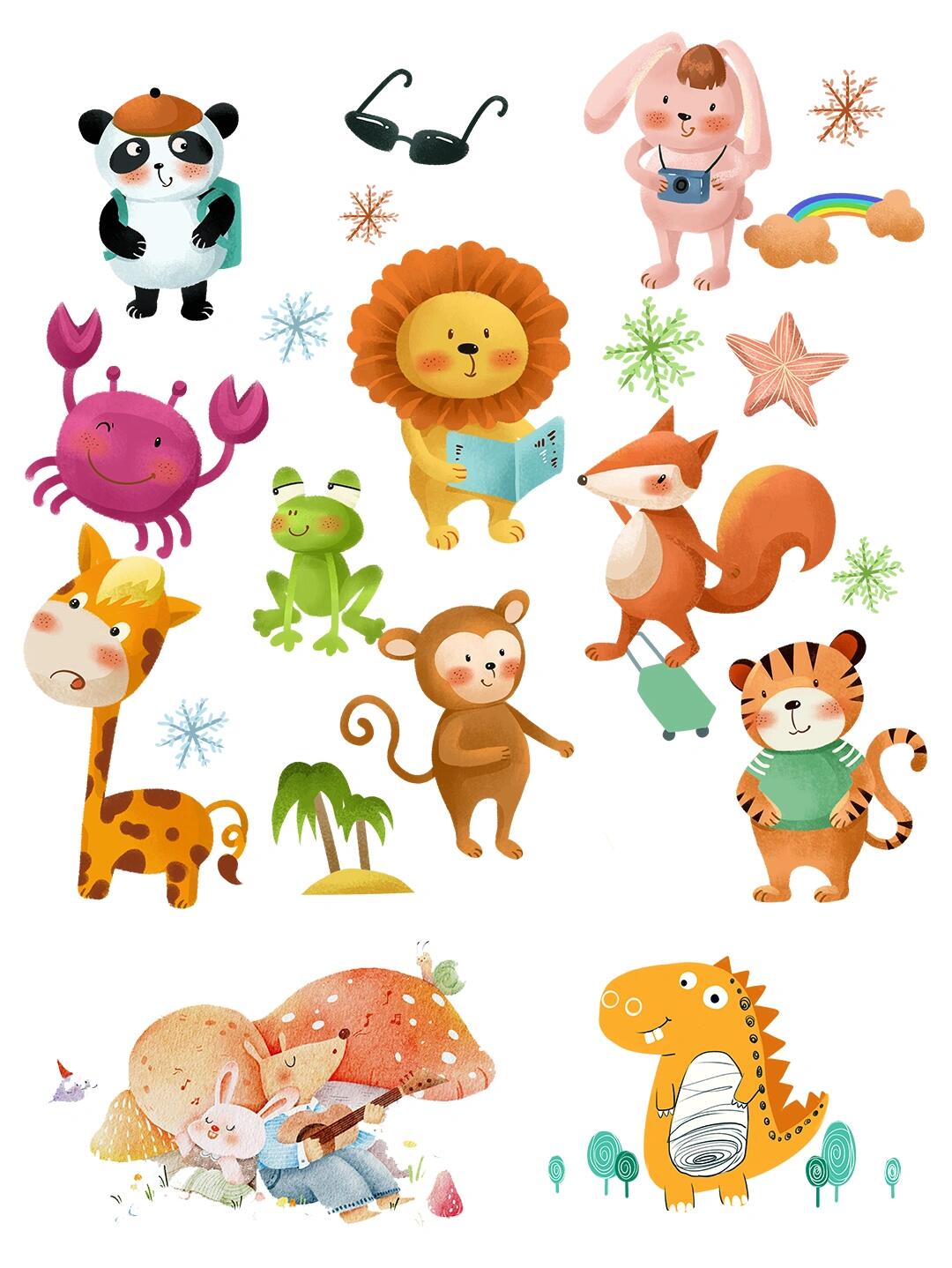 动物园里的动物大合照简笔画    欢迎来到动物天地!