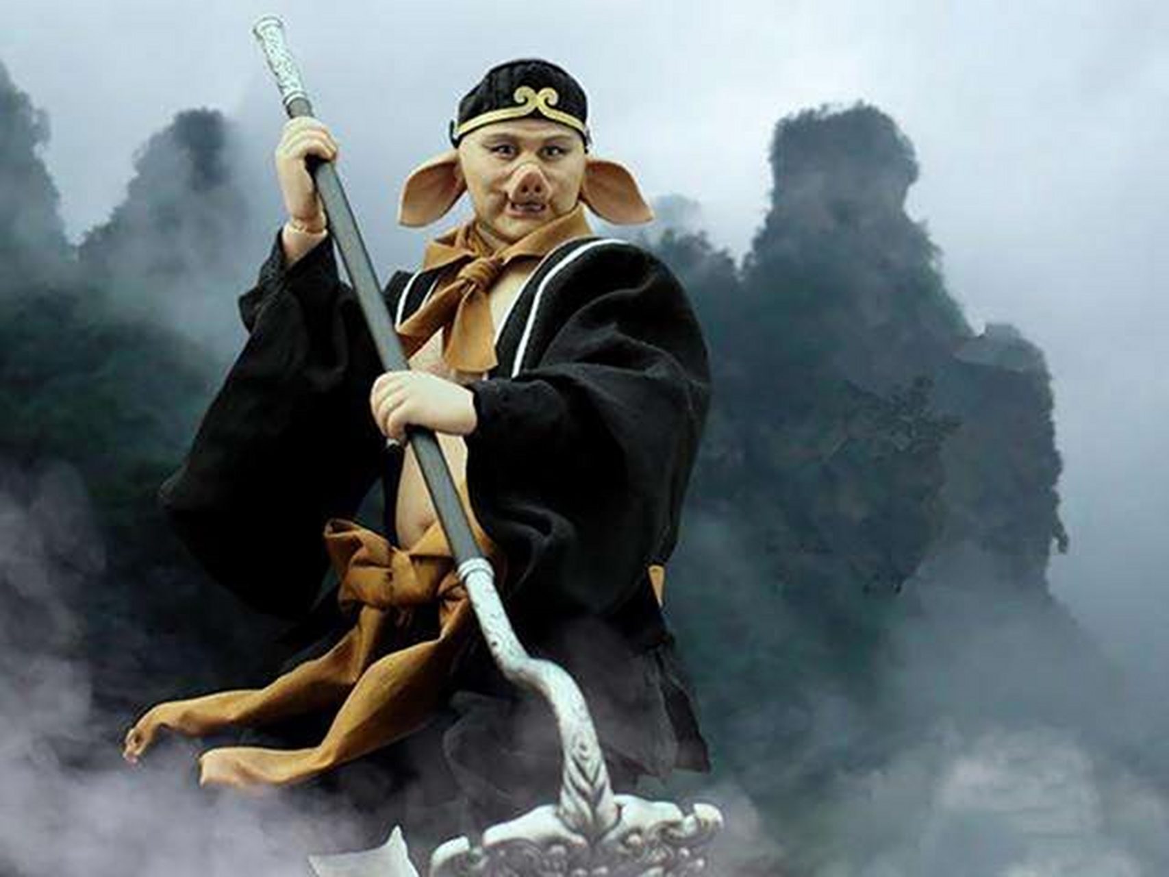 七绝山稀柿同猪八戒再立功  这次立功猪八戒不是仗着打妖怪,而是凭借