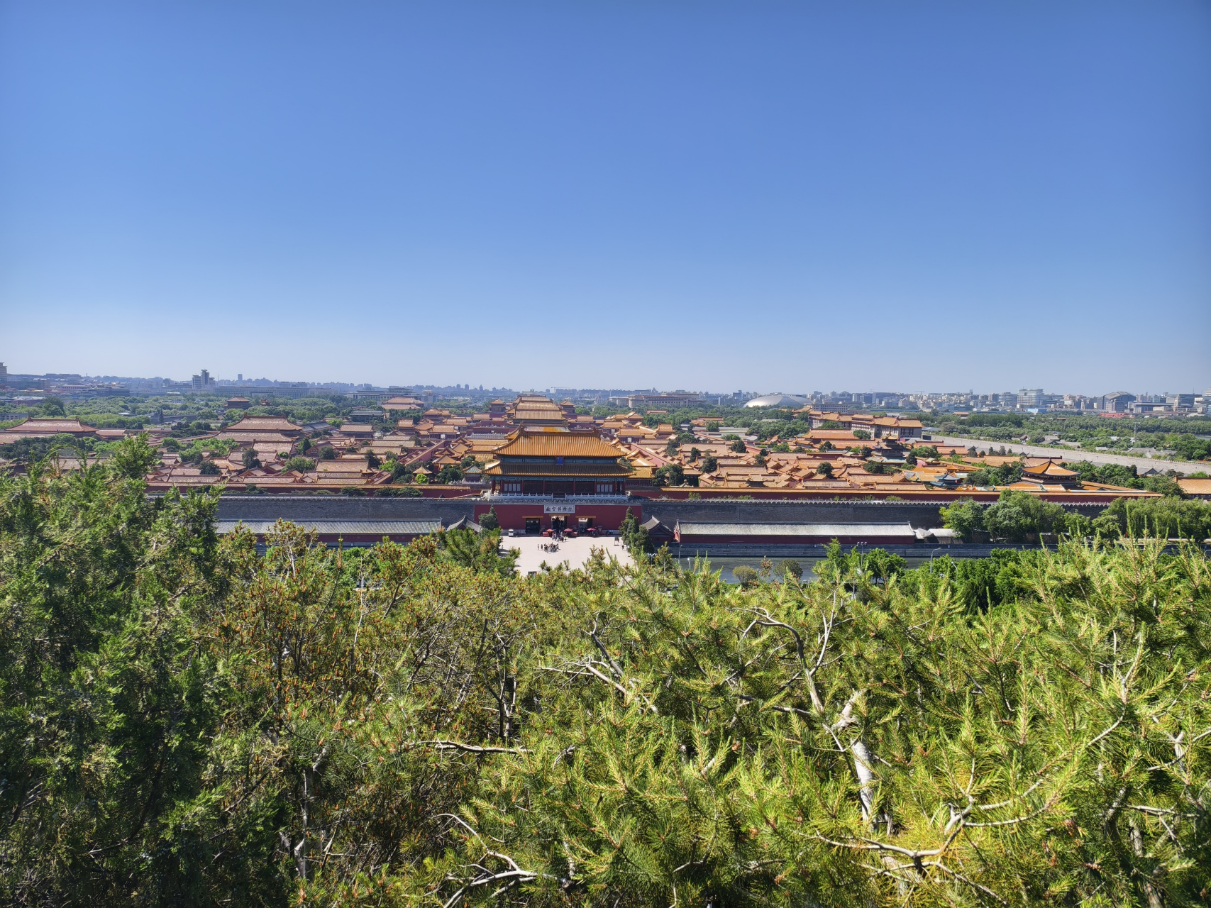 听说景山公园可以俯瞰故宫全貌,我也来试试.#我的假期这样玩