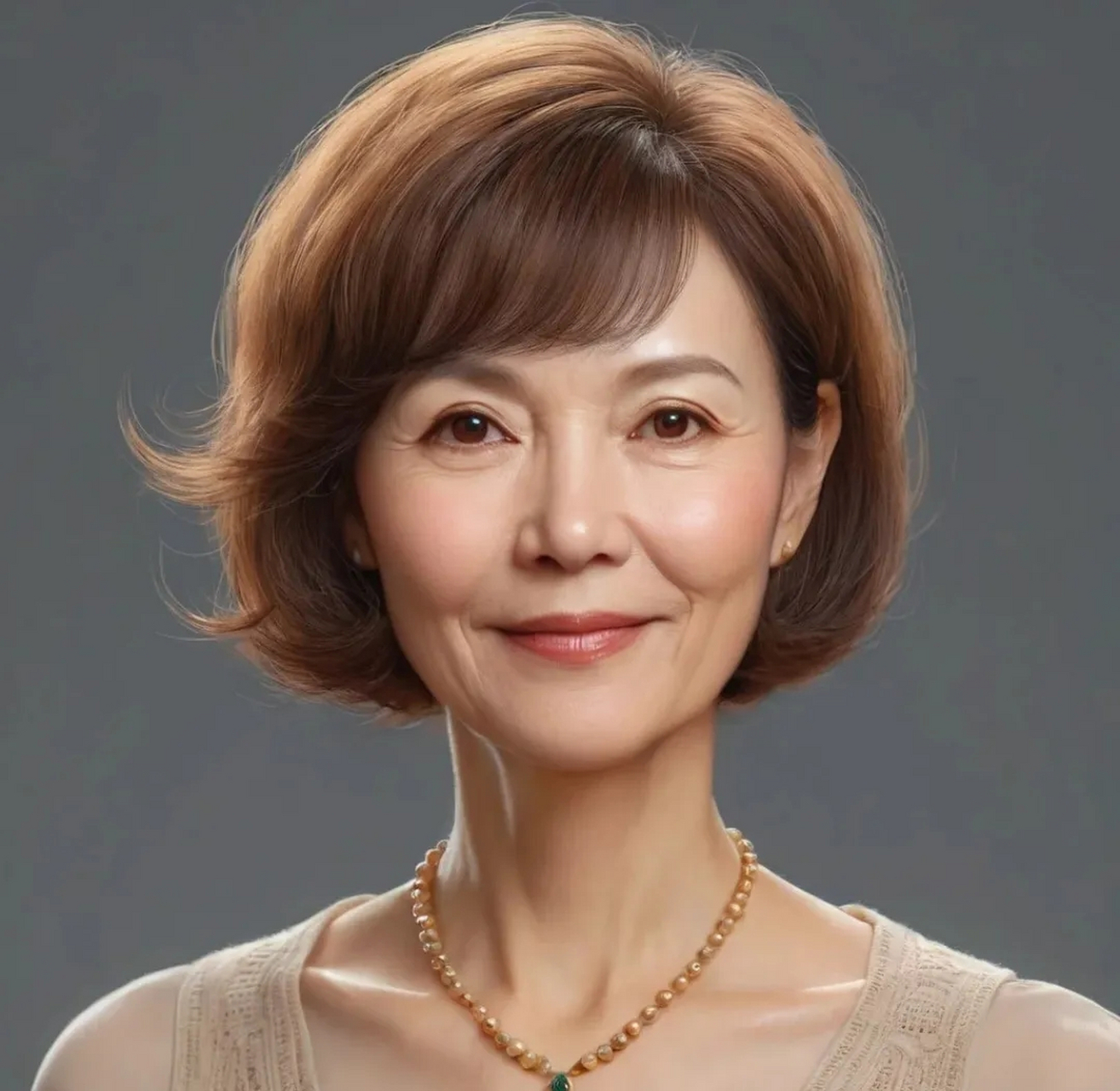中年女性必备发型来啦!侧分波波头不仅知性迷人,还充满时尚感.