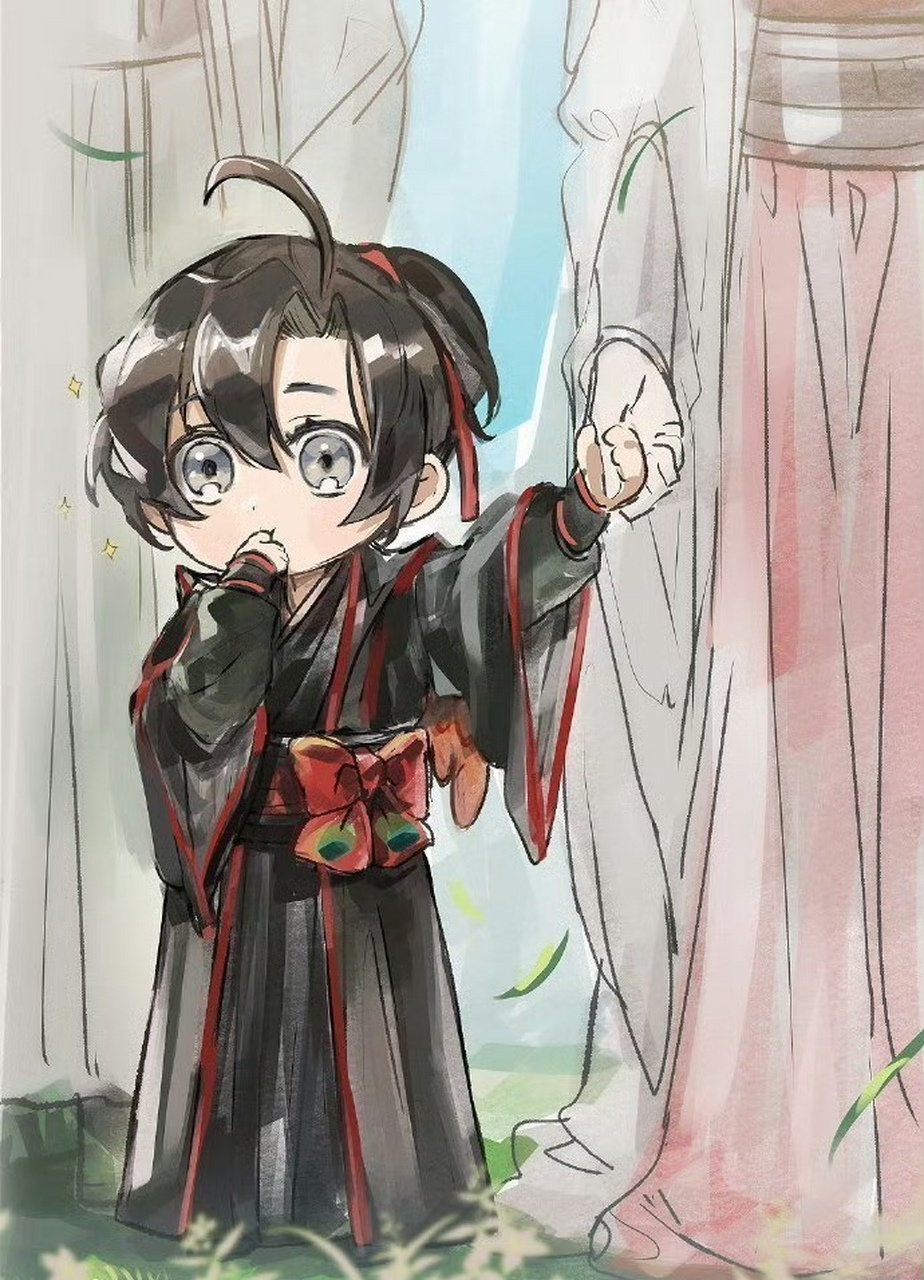 魔道祖师# 羡羡和忘机如果小时候就遇见过 忘机还真是从小就害羞呀