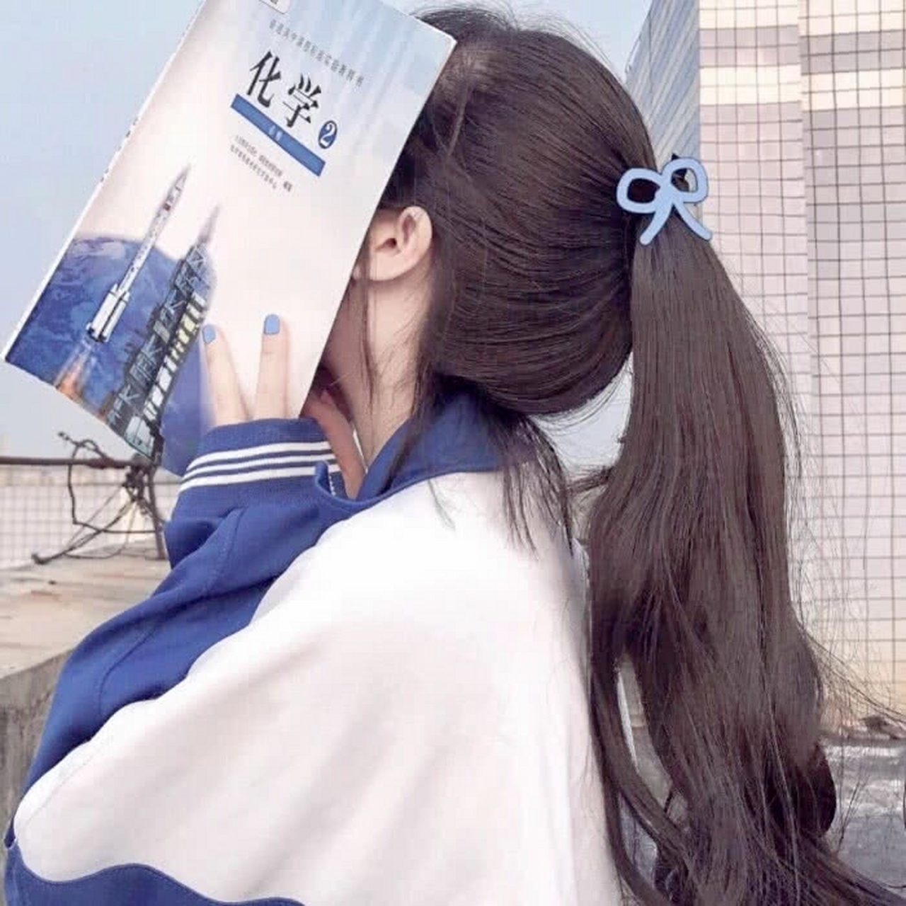 扎马尾的女生头像|致青春,嗨,同学你好.