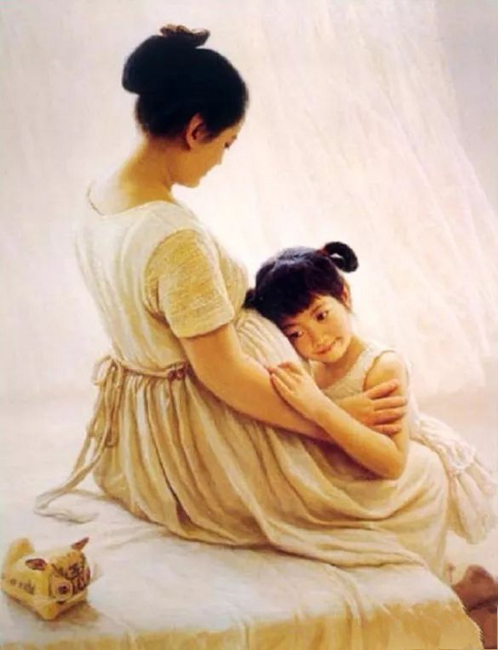 李自健母爱系列油画,永远的经典!