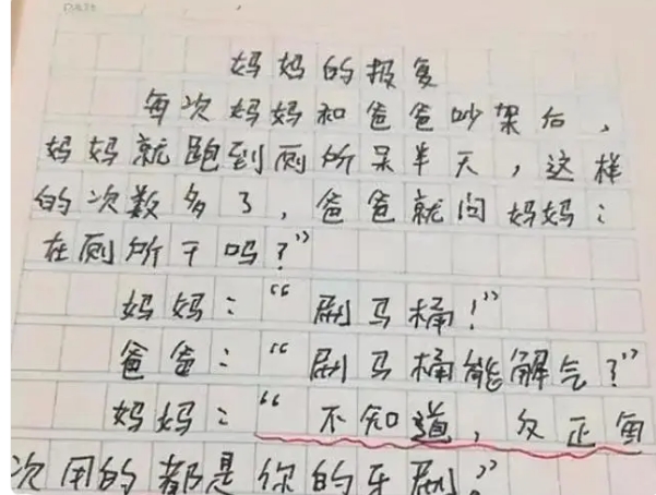 搞笑错别字作文图片