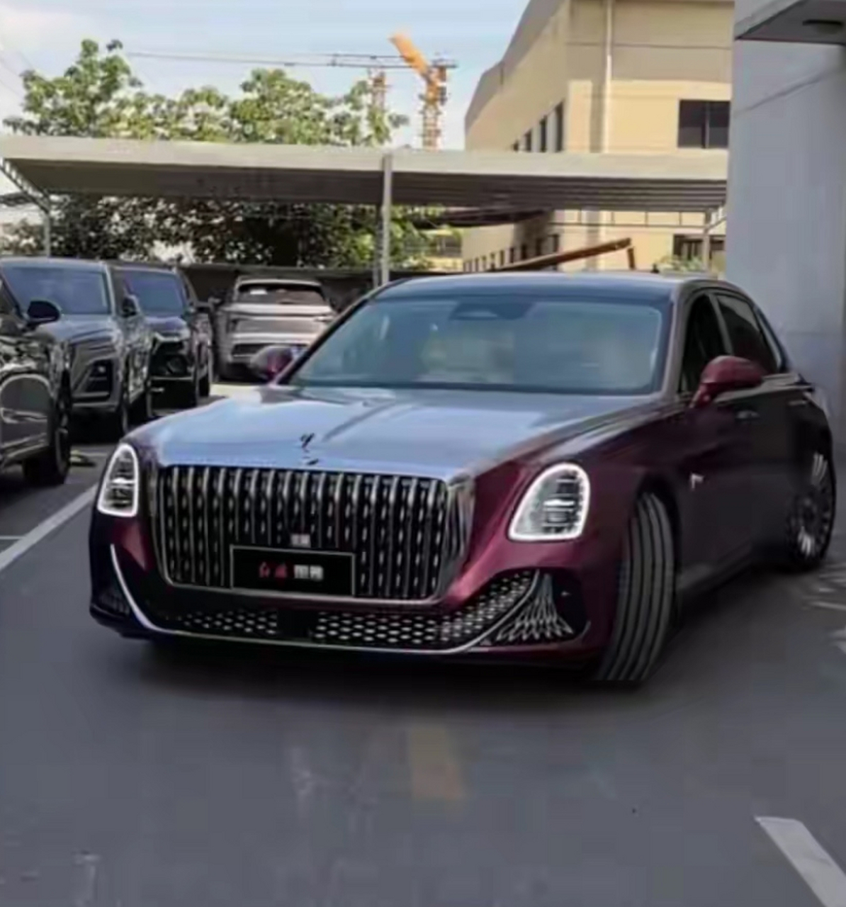 红旗国雅出来遛街了,百万级国产豪华行政轿车终于来了.