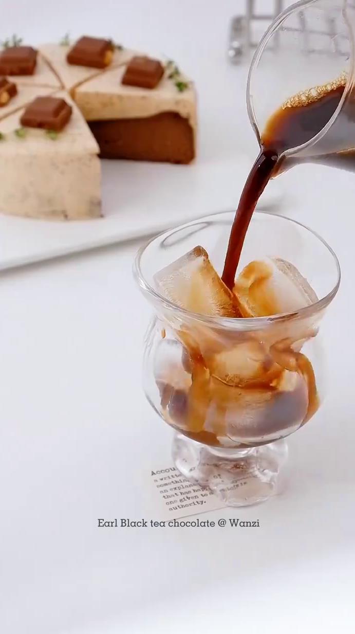 一口沦陷超浓郁伯爵红茶巧克力巴斯克