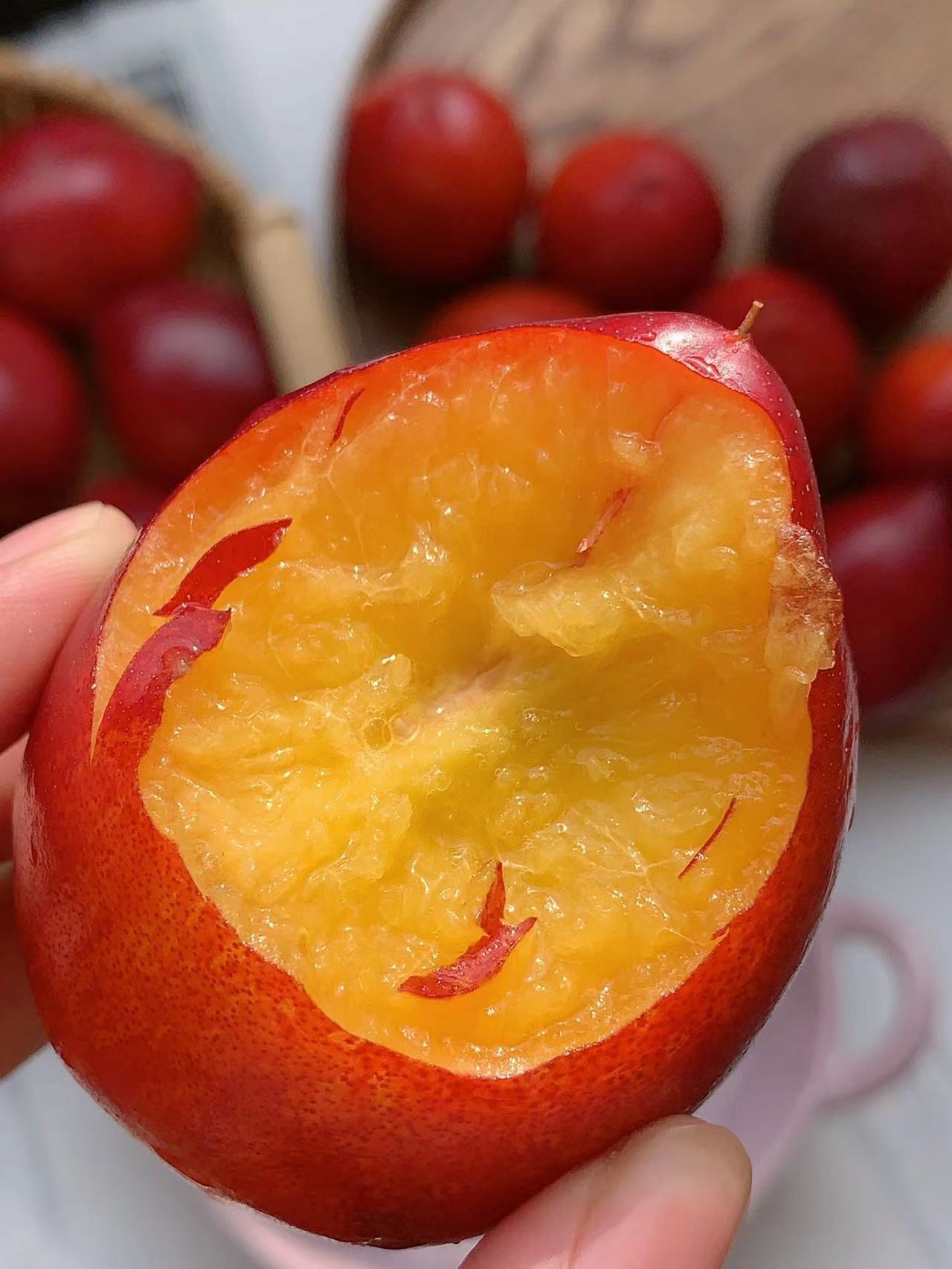 当季的大连油桃子,新鲜现摘,口感绝佳!