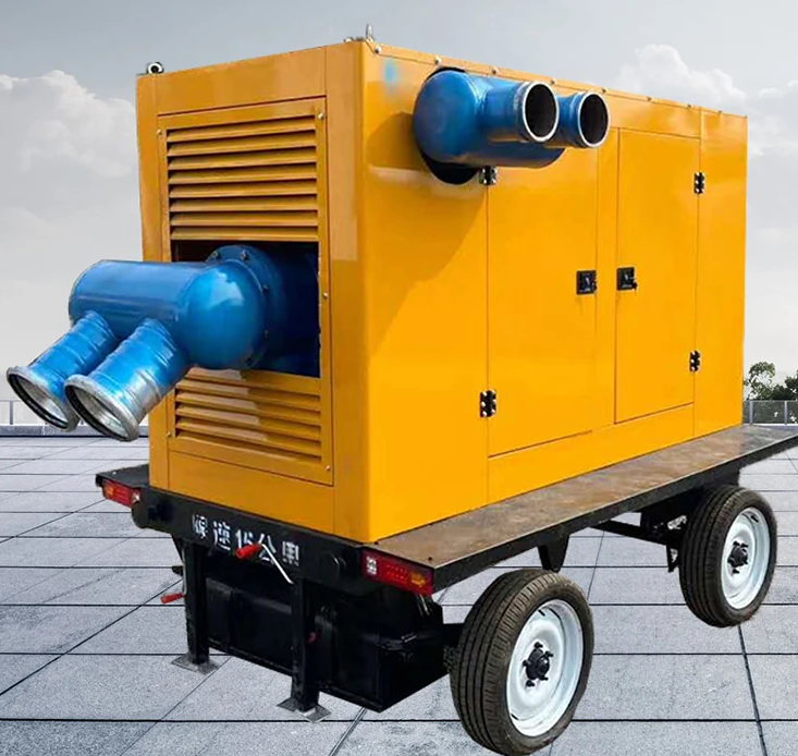 大流量移动式排涝泵车柴油防汛排水泵车1500立方自吸式水泵泵车