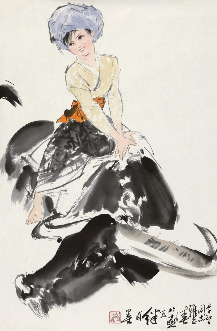 大师刘继卣画牛,不输李可染,是真的太牛了!