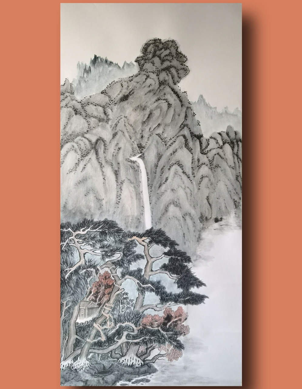 四尺竖幅山水画