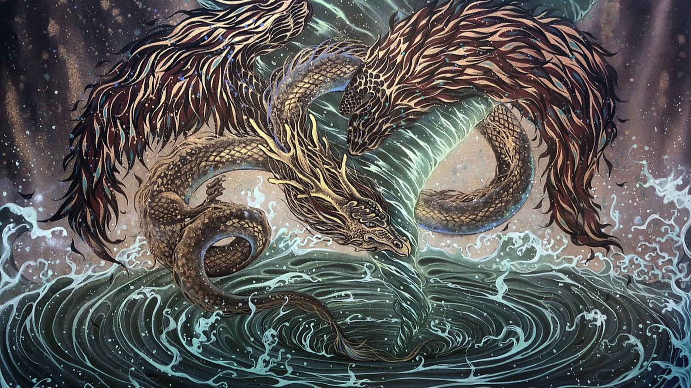 龙族之主应龙,为上古神龙,隐居天外,控制天气云雨,拥有强大力量.