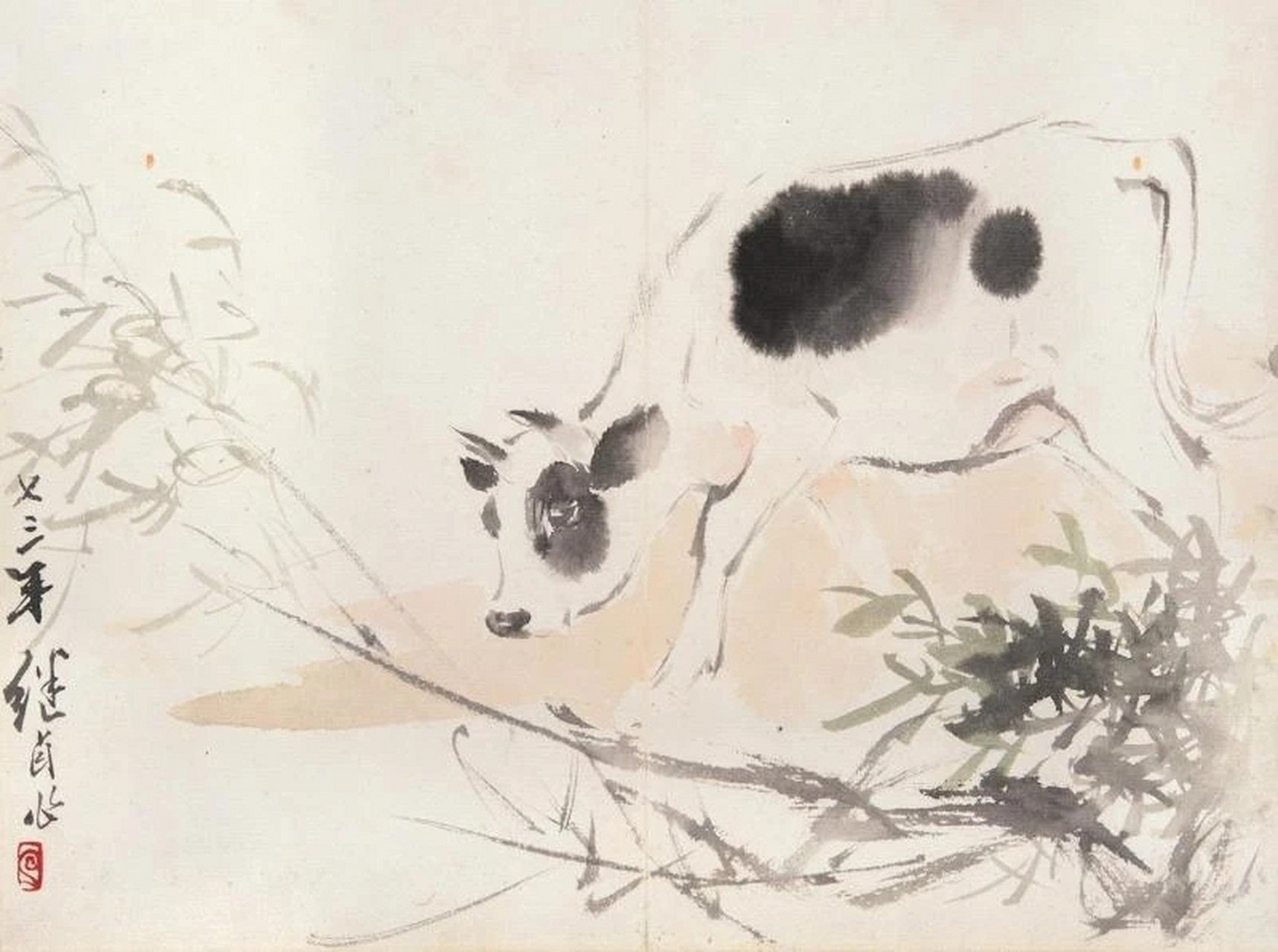 大师刘继卣画牛,不输李可染,是真的太牛了!