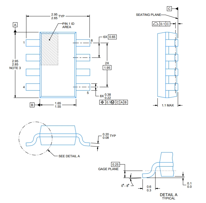 lm258adr(ti运算放大器)引脚图及中文参数