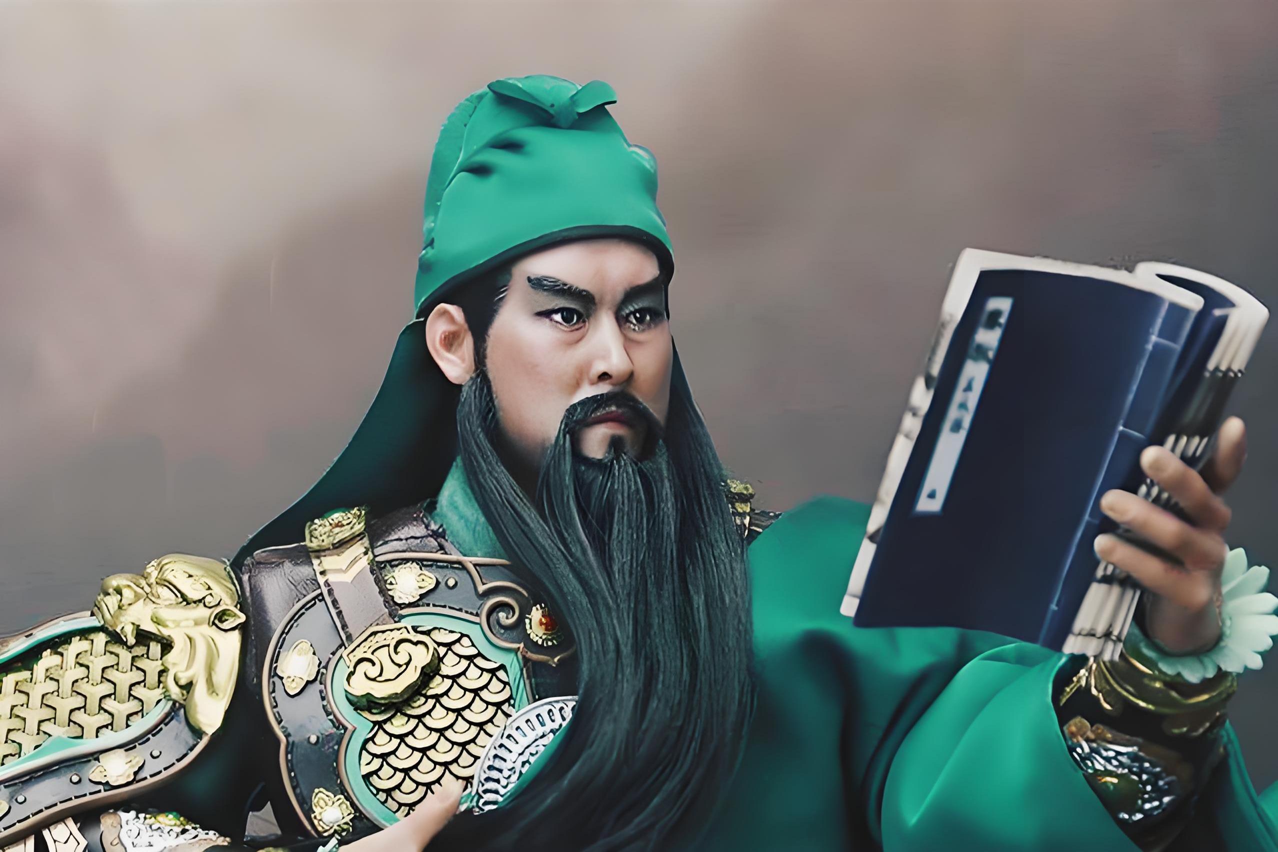 春秋阁内有关羽夜读《春秋》雕像与对联,体现了文武圣人因《春秋》