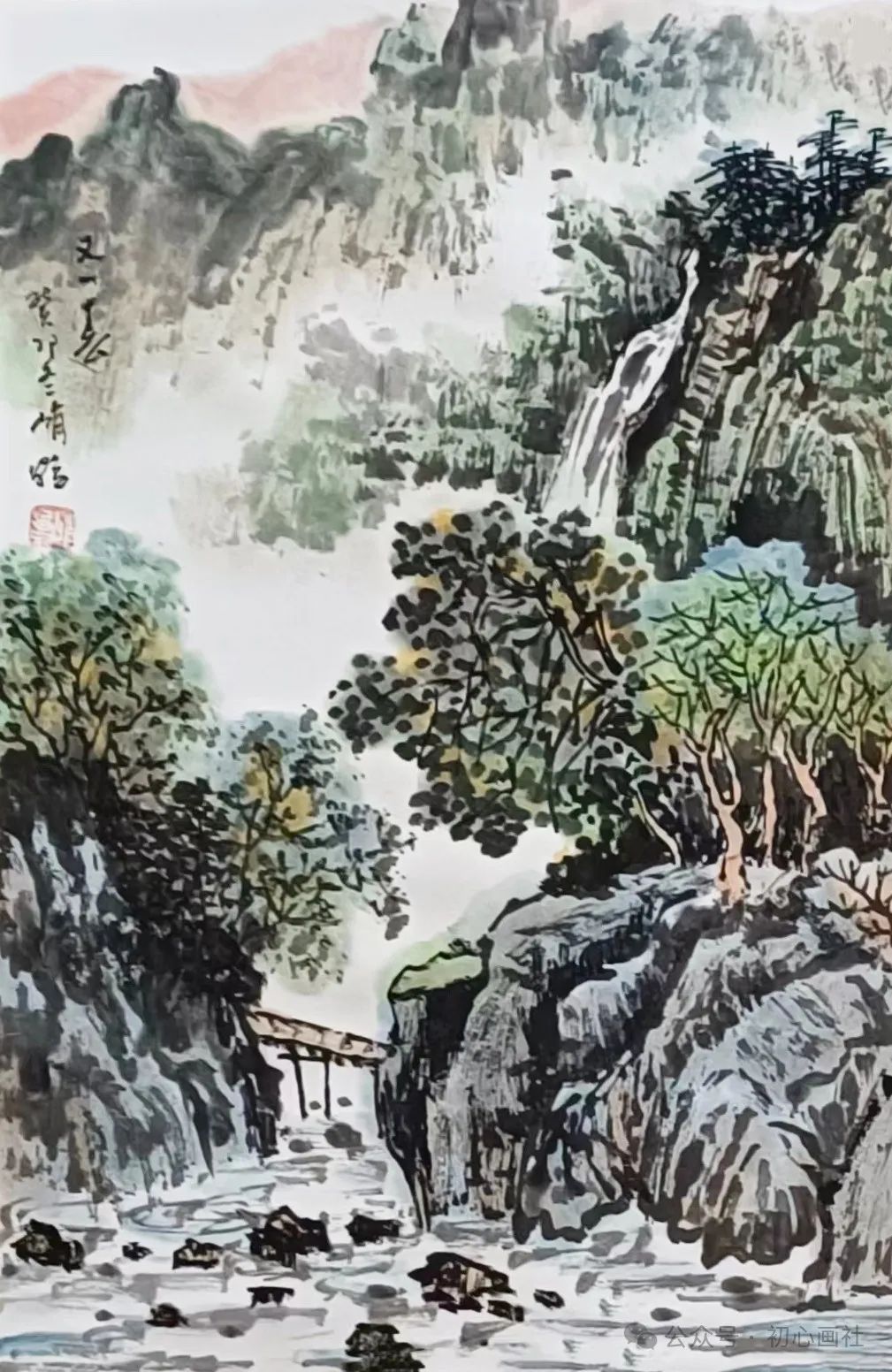 34x70cm  浙江嘉兴赵会臣《山路弯弯》70x70cm  河北保定韩军《屯溪一