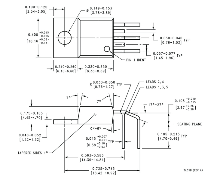 lm2596sx-5.0/nopb(ti稳压芯片)引脚图及中文参数