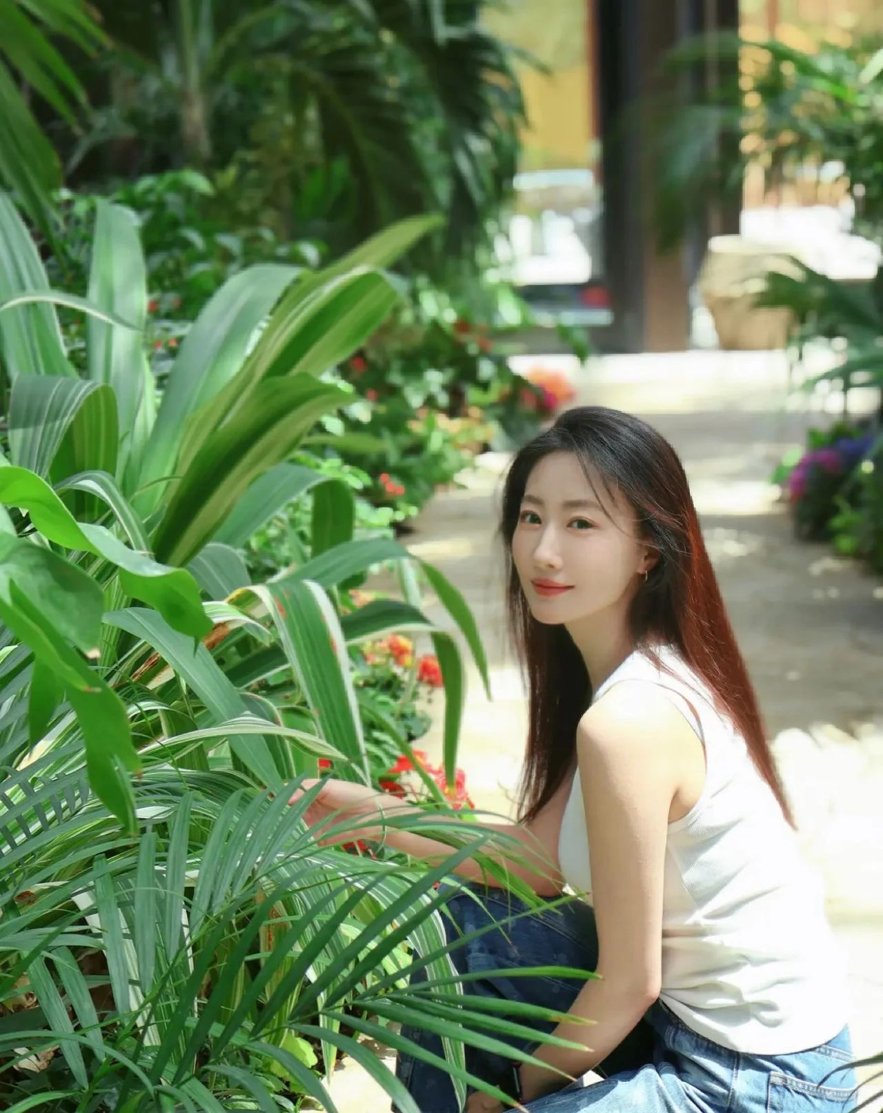 春日里的优雅舞蹈,白瑶的休闲与时尚