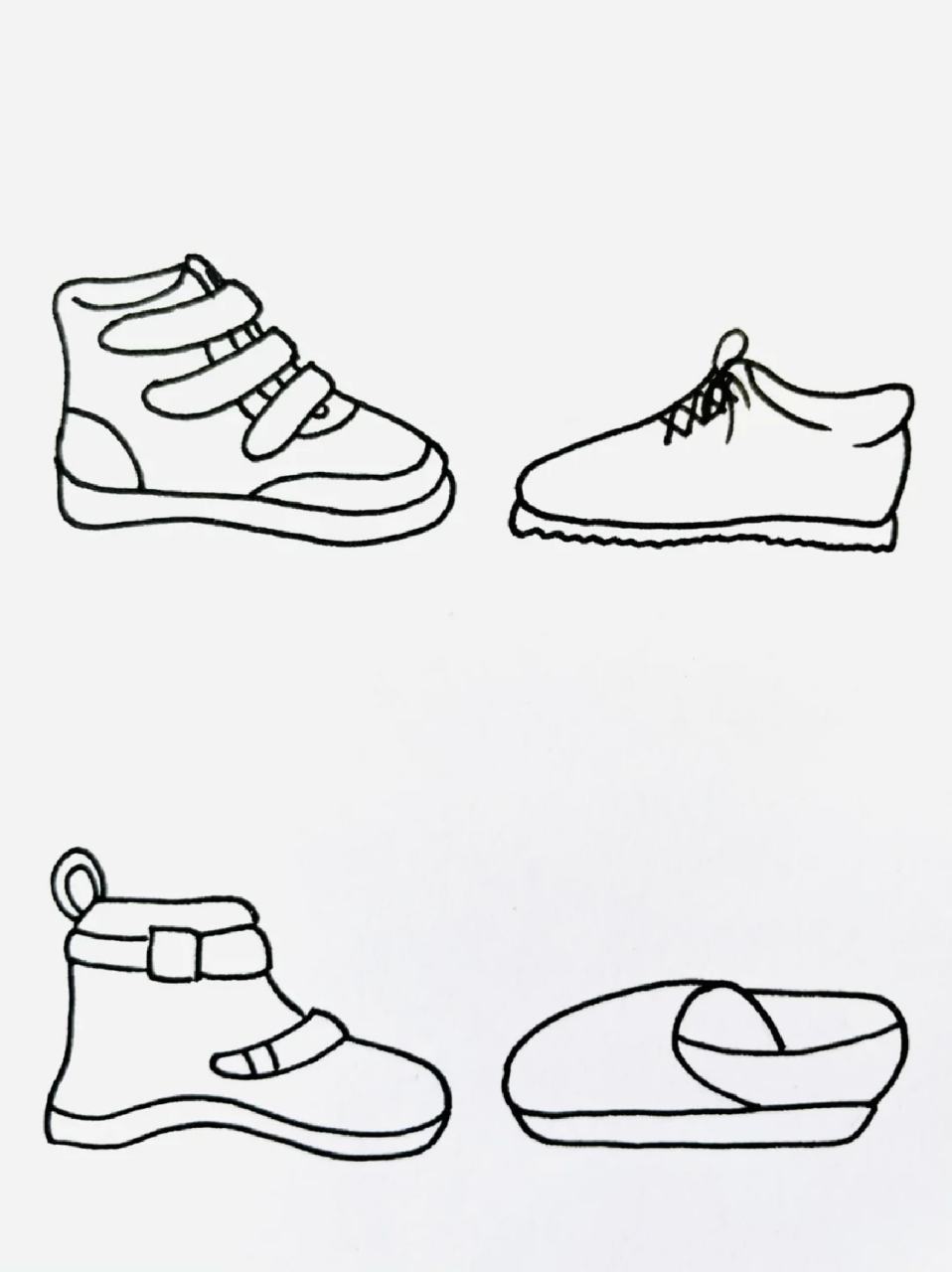鞋子简笔画 👠最近有点偷懒了,继续加油画画呀!