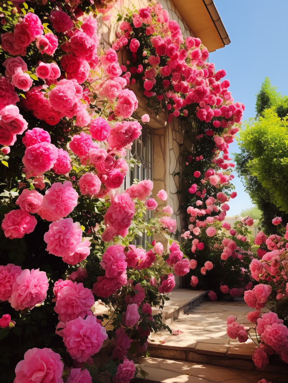 家中的玫瑰花开花了,满院子的玫瑰花,家里满是香气,我可以在这观赏一