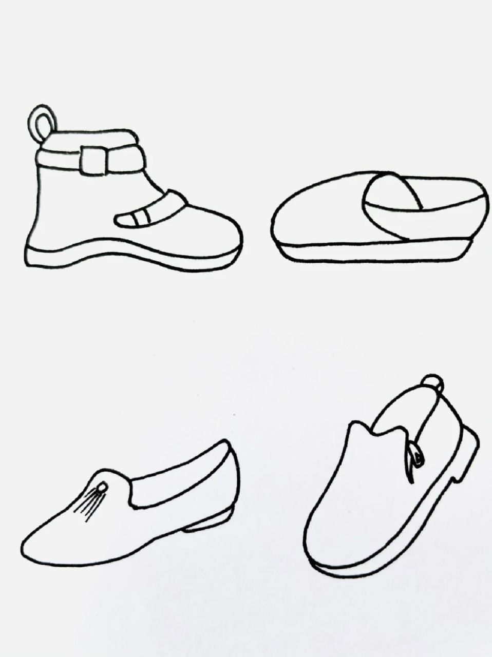 鞋子简笔画 👠最近有点偷懒了,继续加油画画呀!