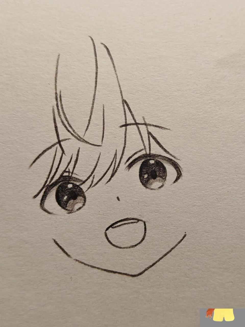 动漫简笔画过程图 超级简单的动漫简笔画,快快画起来吧