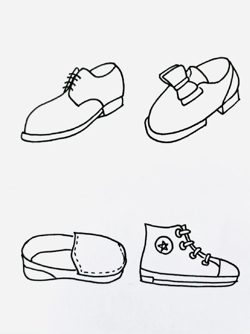 鞋子简笔画 👠最近有点偷懒了,继续加油画画呀!