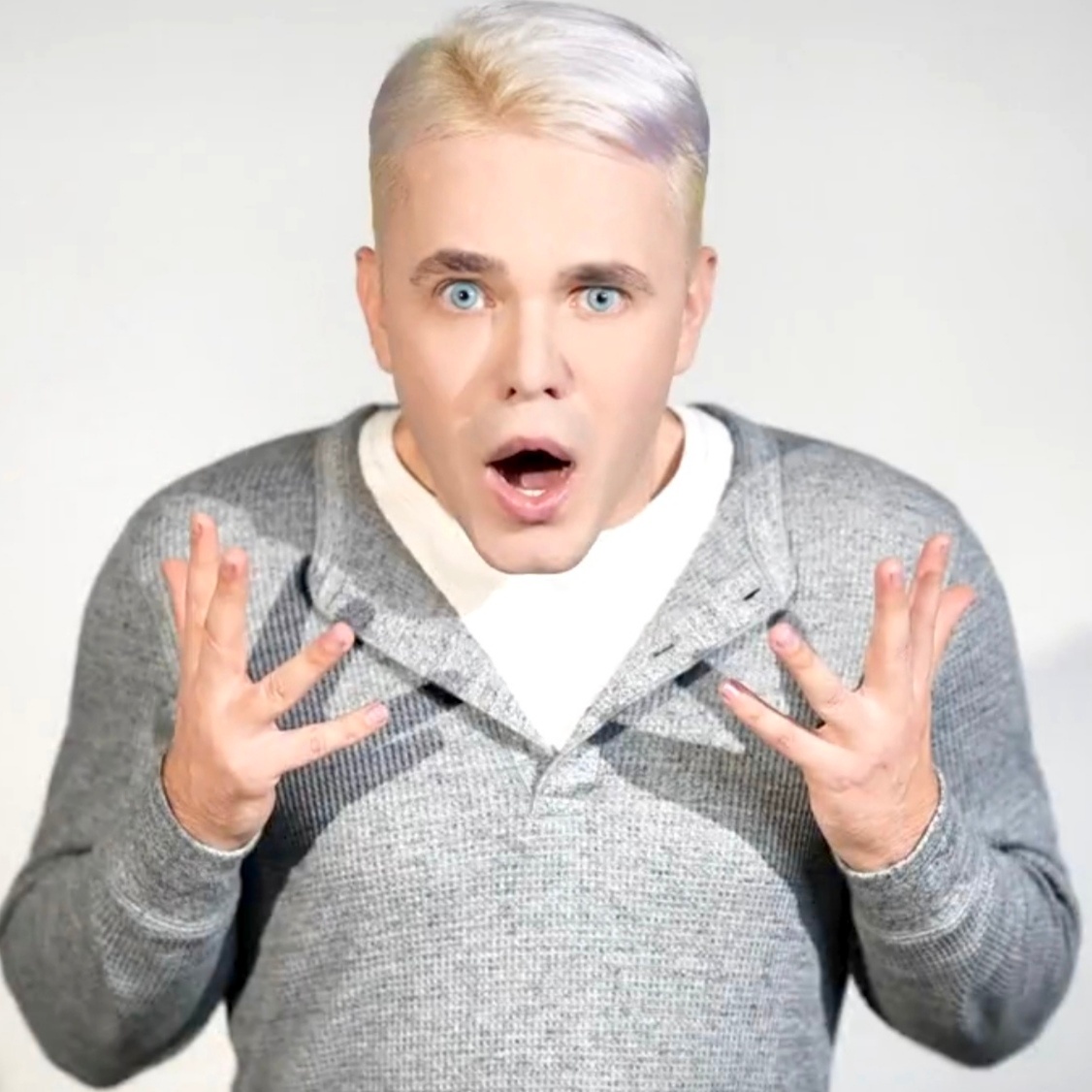 外国男人问号脸表情包#表情包