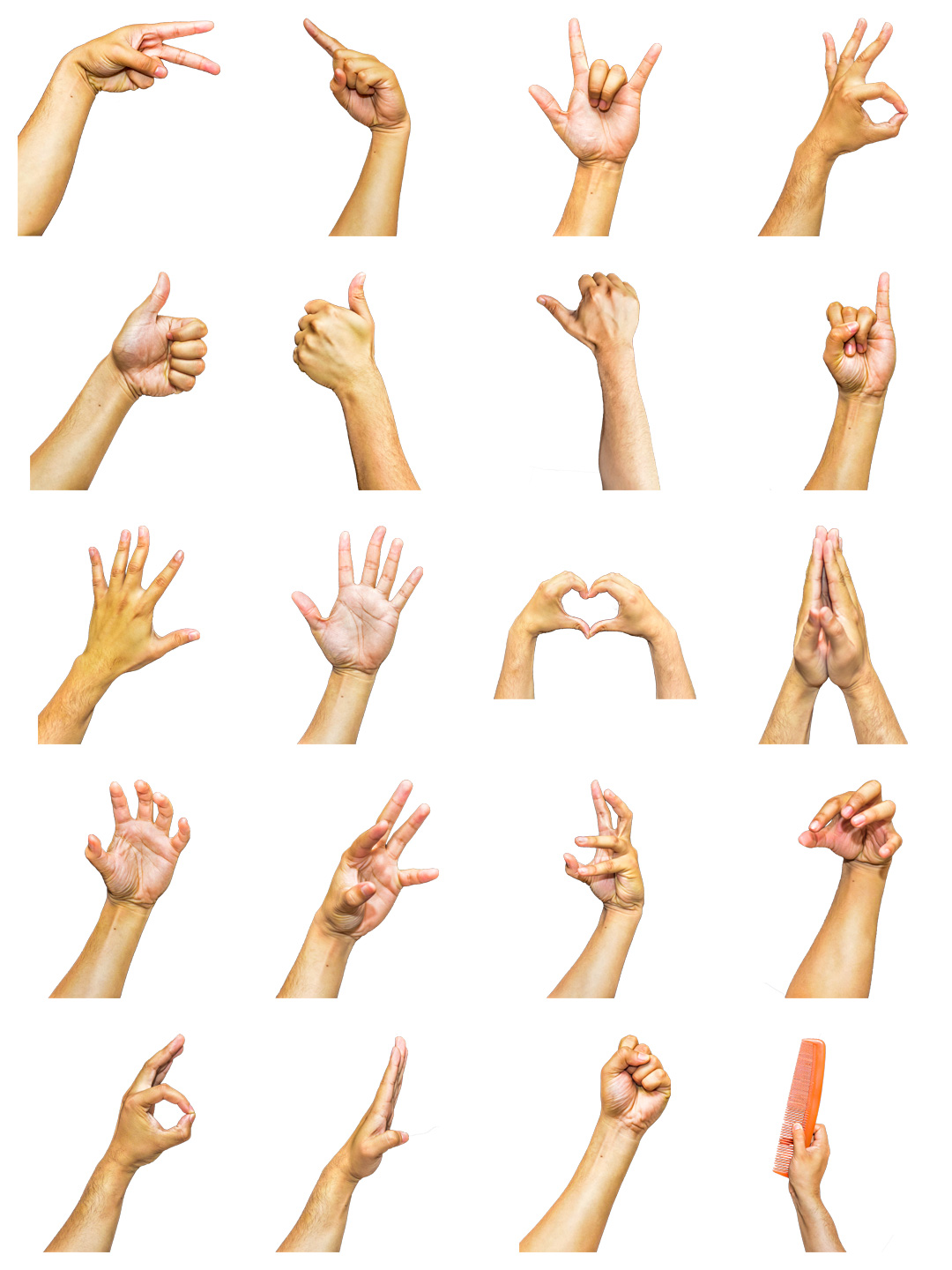 素材分享丨真实人物手部动作png免扣素材