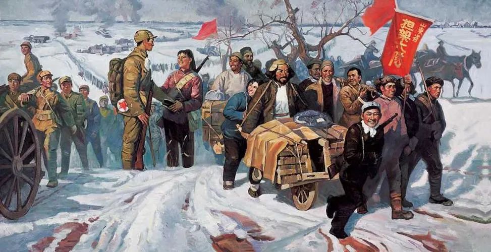 淮海战役期间,我军储存了12个基数的弹药,敌人仅2个