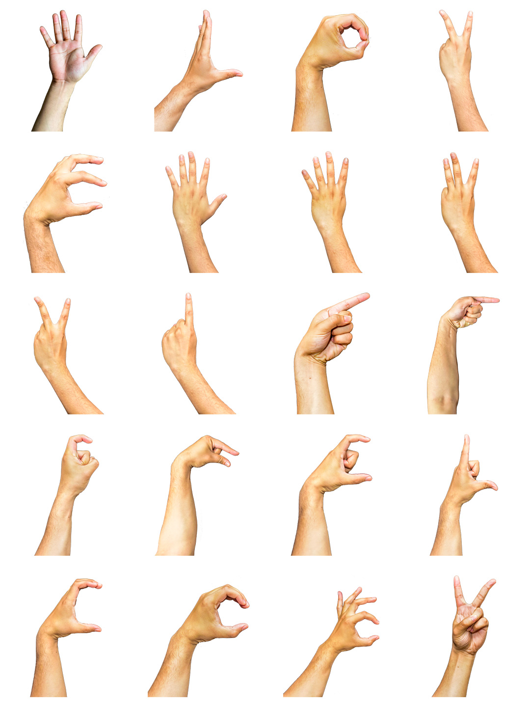 素材分享丨真实人物手部动作png免扣素材