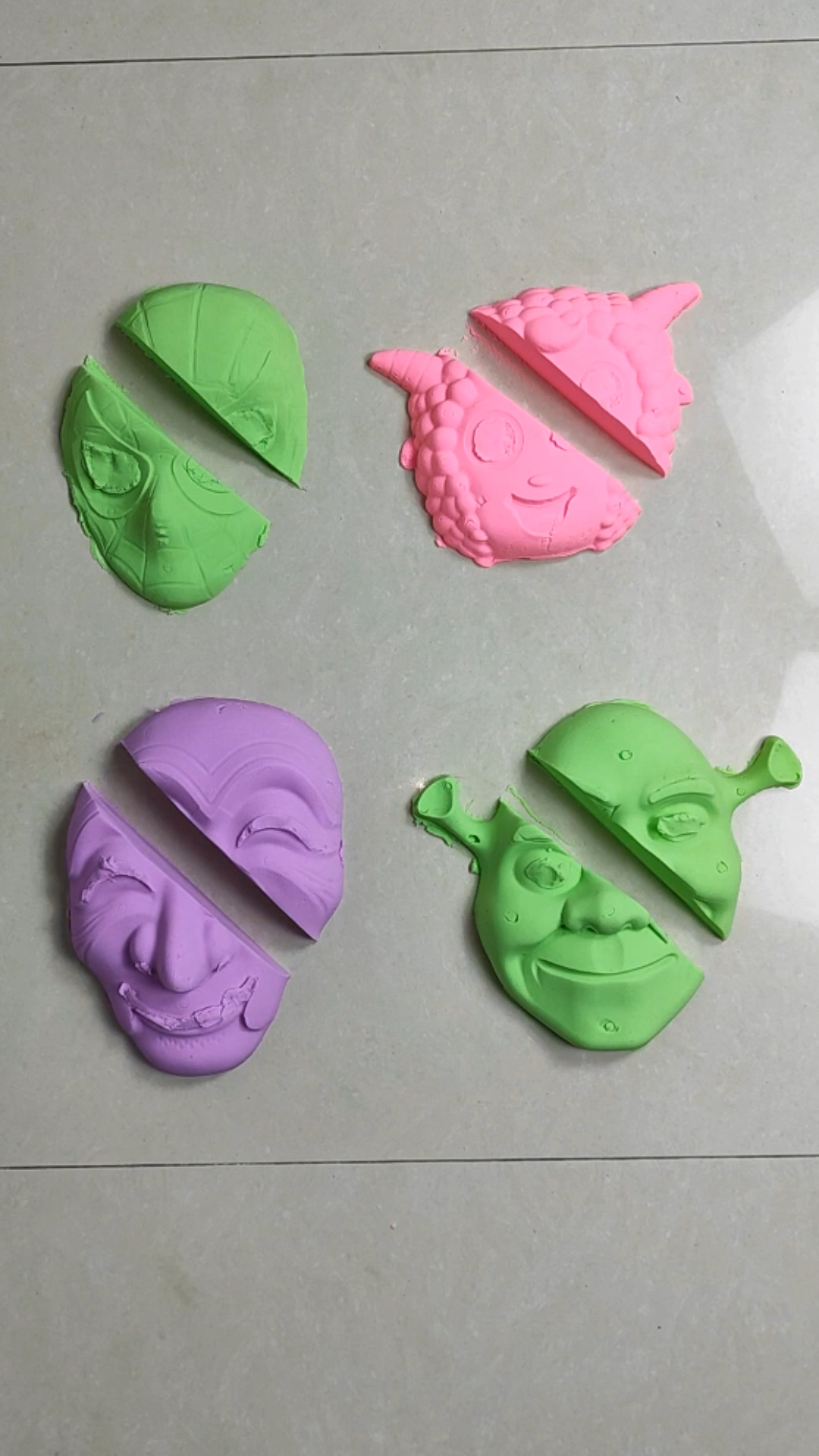 用太空沙做大鼻子和美羊羊面具模型玩,好看又好玩你-度小视