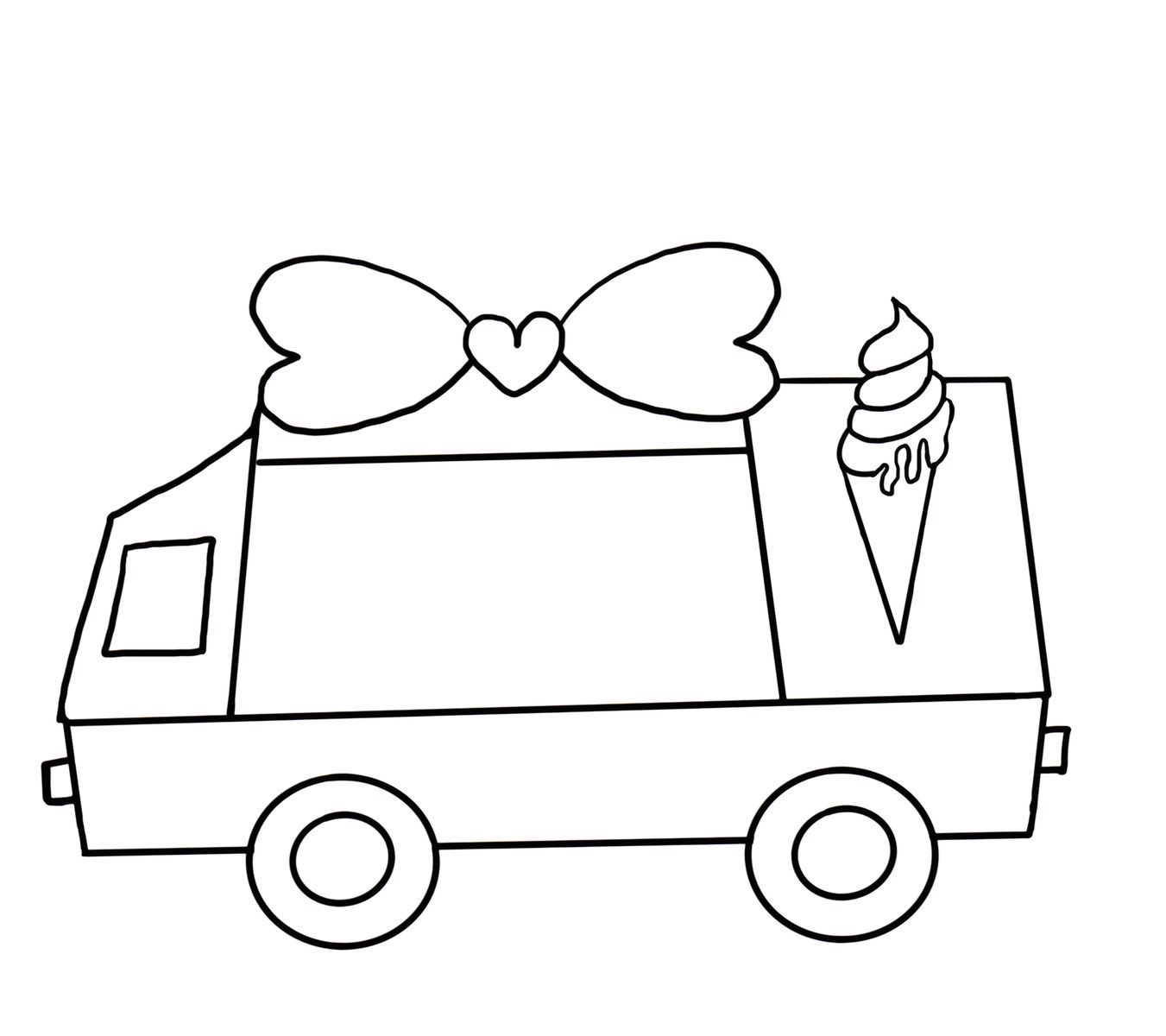 夏日冰淇淋车[棒棒糖]大游行简笔画来喽[你懂的] 炎炎夏日,太阳像个大