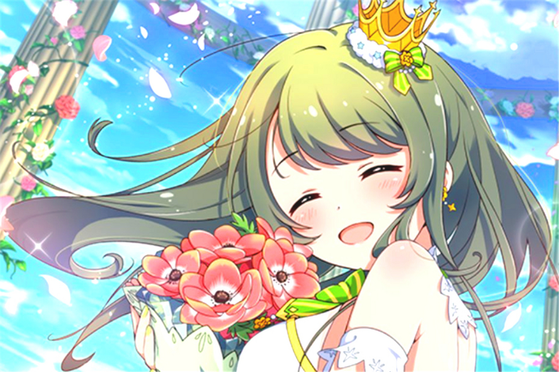 动漫中绿发美少女各具特色,如涂山容容智勇双全,常磐胡桃文静优雅,小