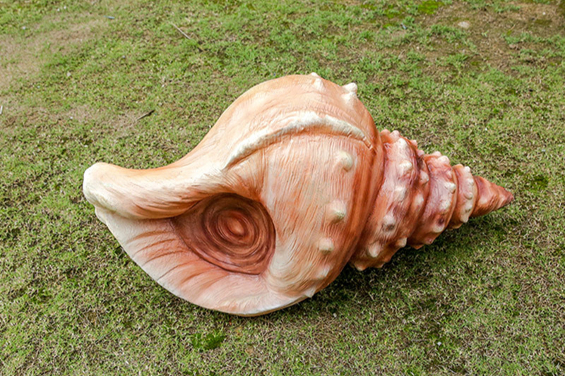 玻璃钢仿真海螺动物装饰雕塑以海洋生物为题材,展现生命魅力和艺术之