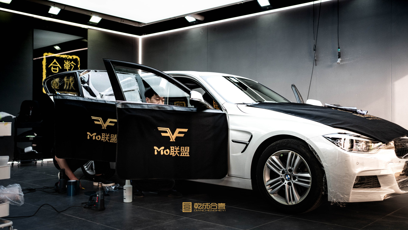 宝马3系装贴ajstar至悦星辰太阳膜