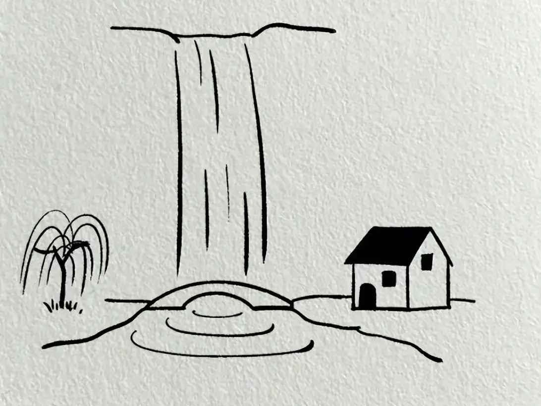 国风|意境山水简笔画