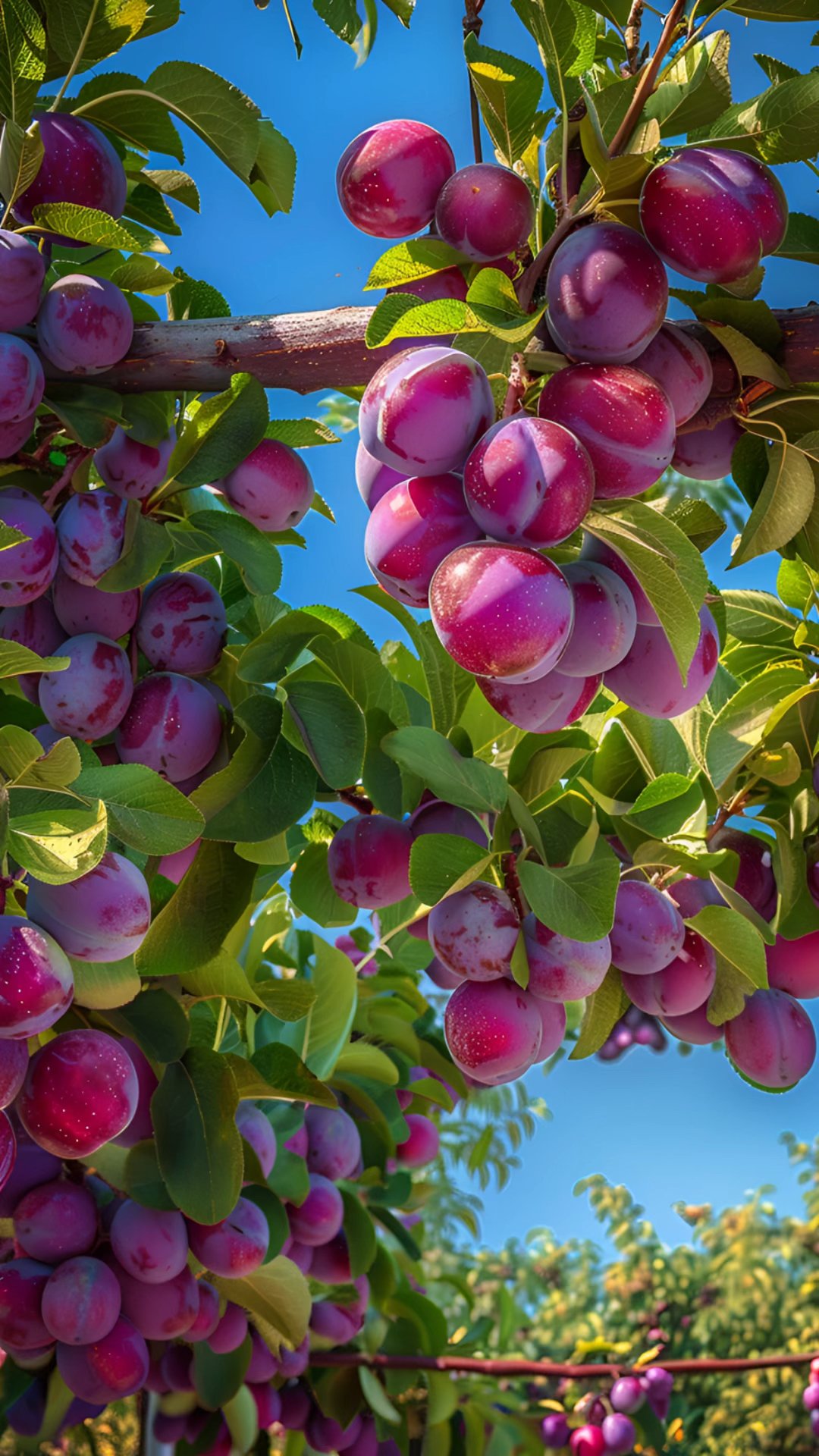 李子大丰收,满满的诱惑,满园硕果等你来尝!