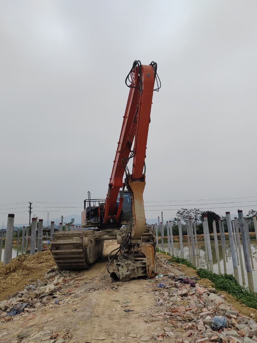 水上光伏打桩机租赁公司