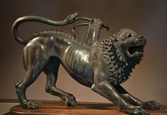 古希腊奥林匹亚地区的动物雕像,表达敬意,展示财富地位