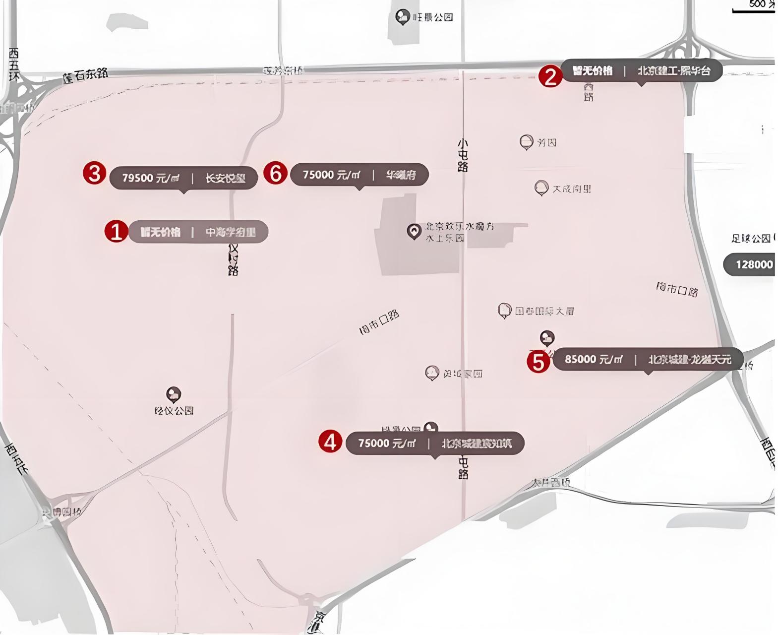 丰台西四环至西五环新房销售困难,房企改善项目卖不出,区域城市界面差