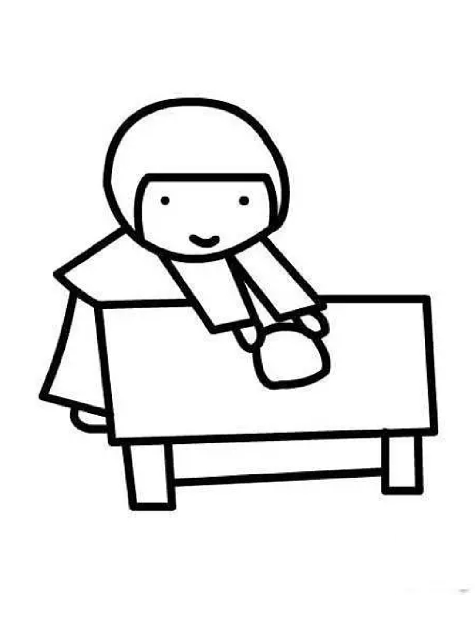 擦桌子简笔画 03现在劳动教育课已经要正式列入课程了,我觉得这是件