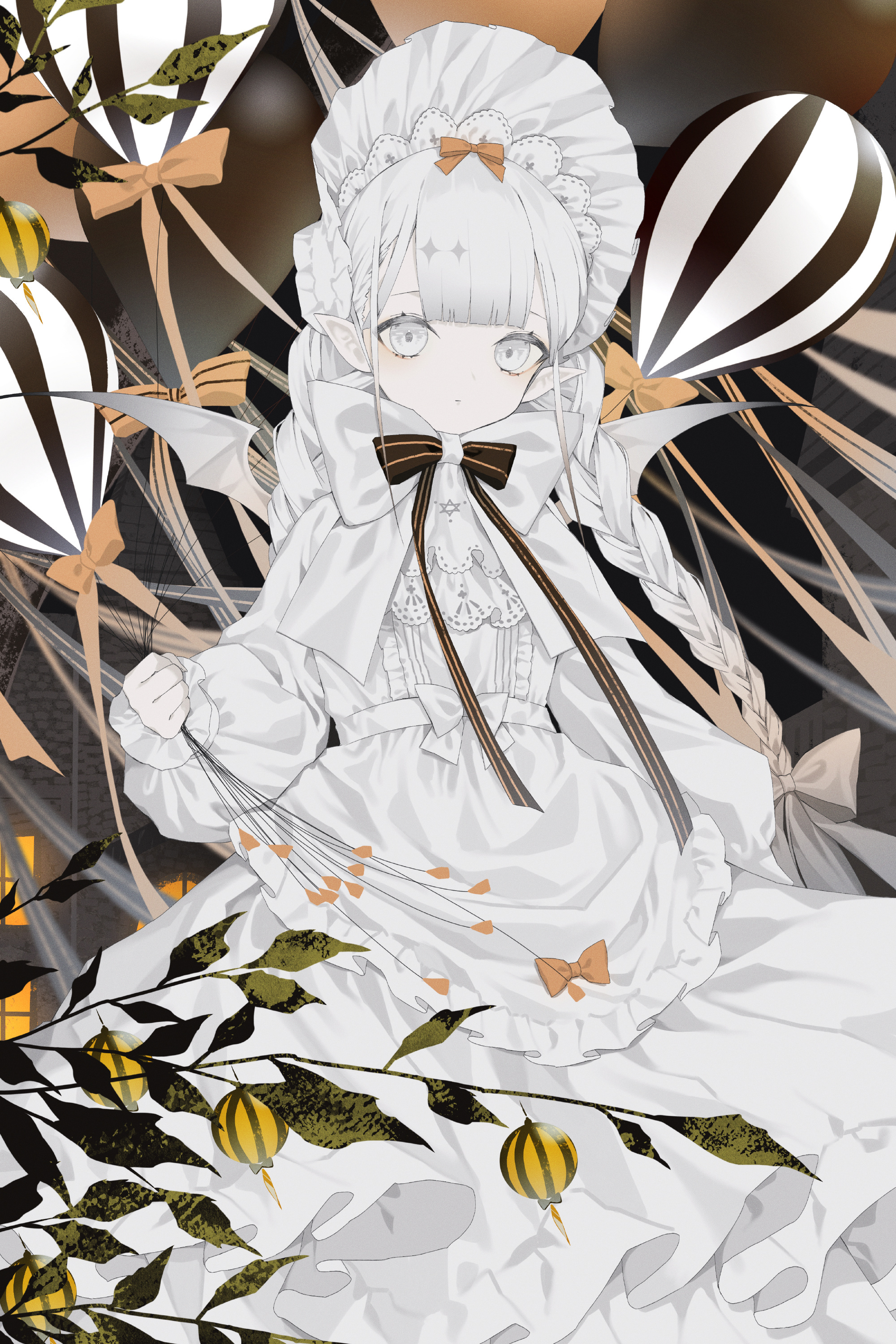 笔下的白毛哥特少女都好美画师擅长
