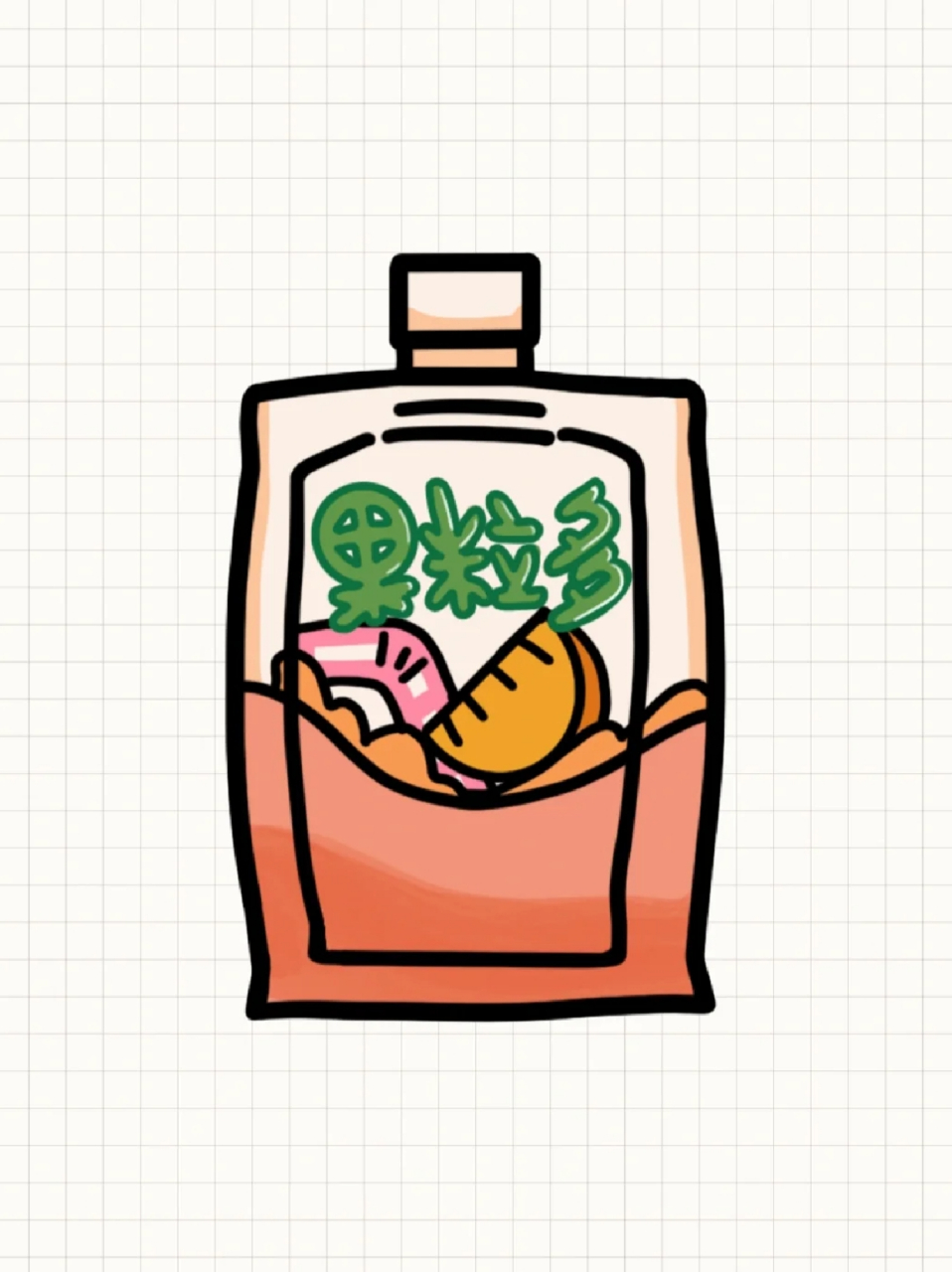 零食简笔画 82宝子们都喜欢吃零食么71我个人是一个零食爱好者一