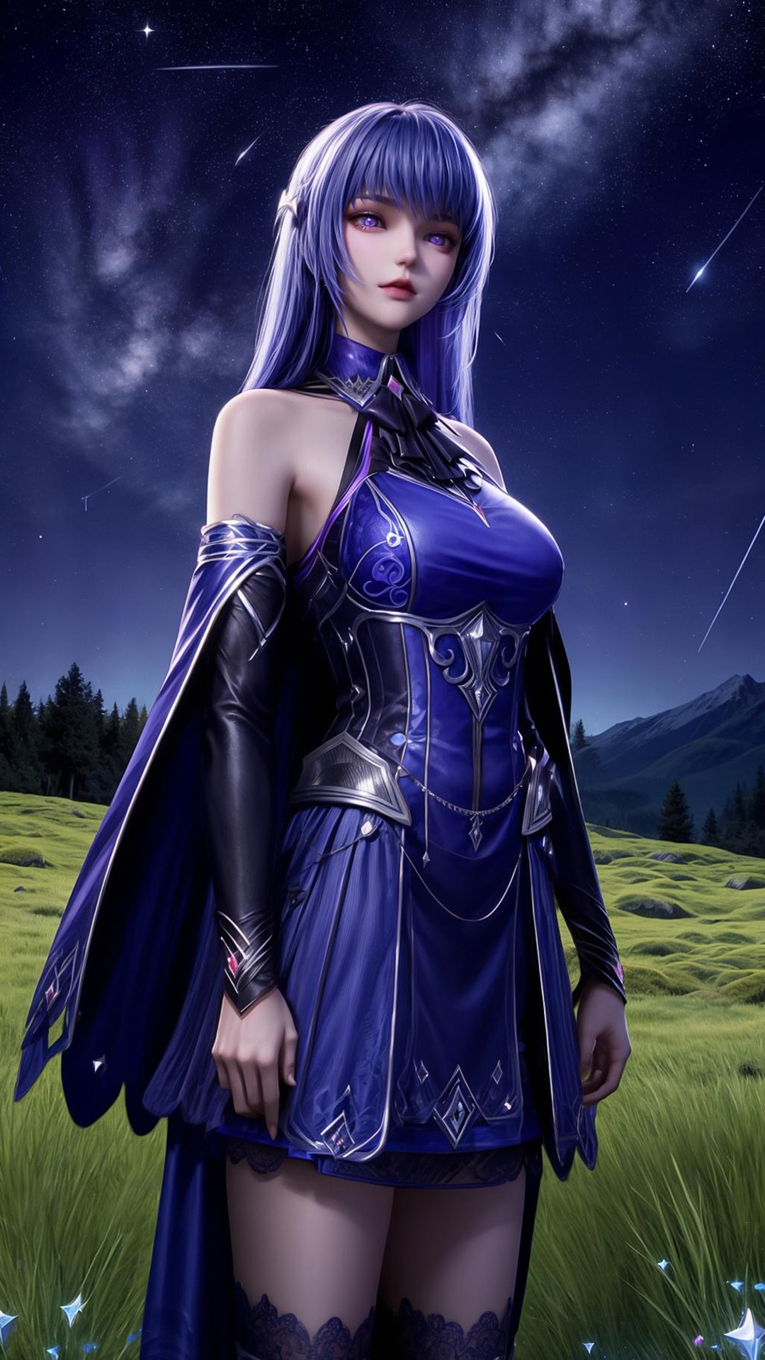 《神印王座》圣采儿ai高清手机壁纸:润玉雪靥,眉黛翠烟!