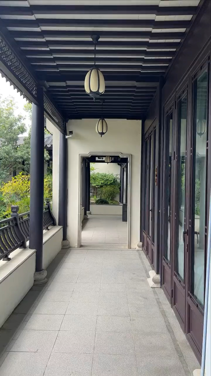 金属仿古构件四合院风雨连廊铝合金茶壶档吊顶包安装包设计