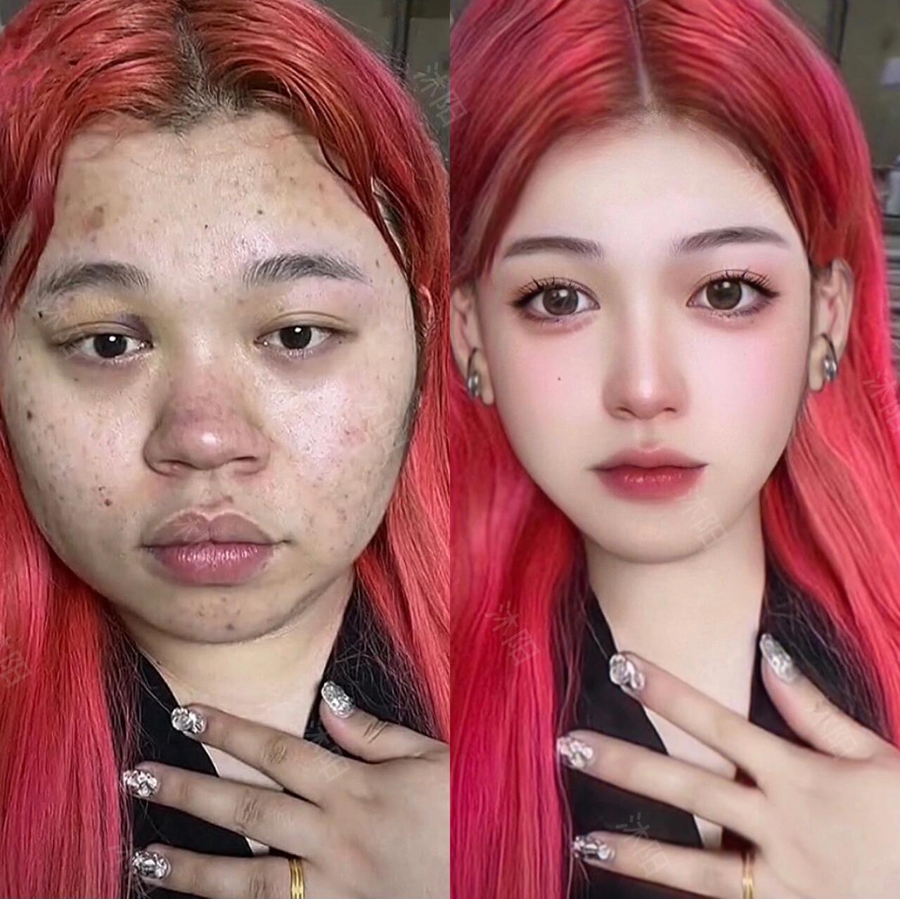 这就是好了半小时精修出来的效果,区别应该不大吧