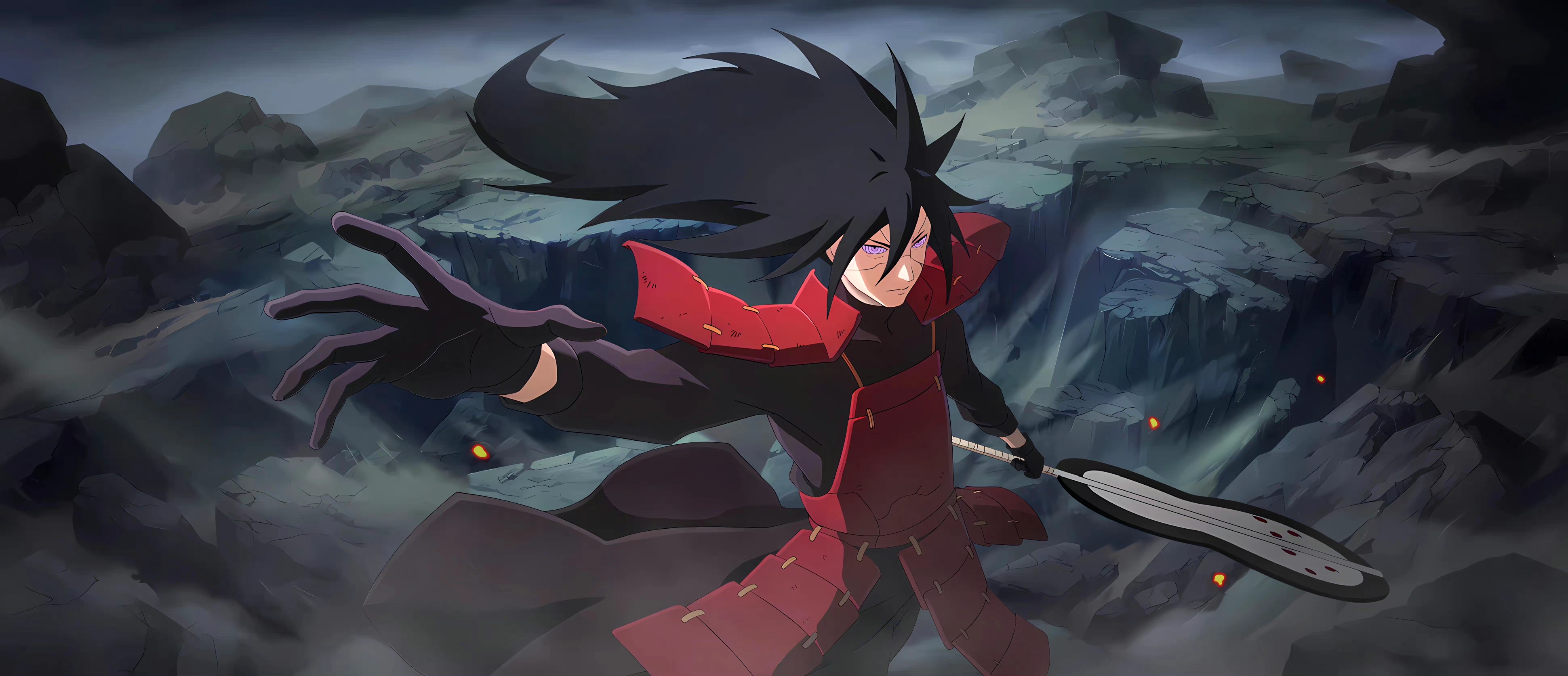 宇智波斑同人插画作品,他是与初代火影并驾齐驱的人物,又是帅气而富有