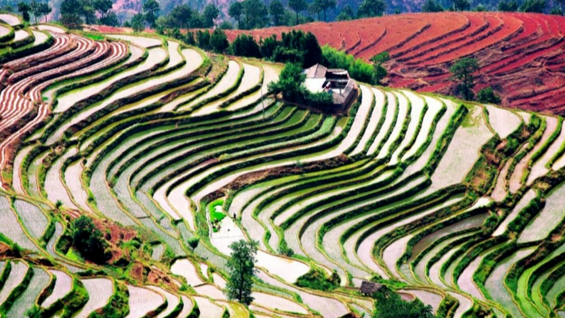 本地逛吃笔记#攀枝花新山梯田:是国家aaa级景区,位于米易新山傈僳族