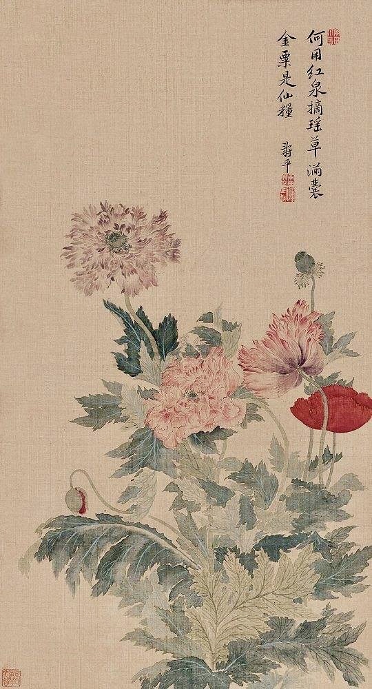 花鸟作品:他是清初著名诗人及顶尖画家