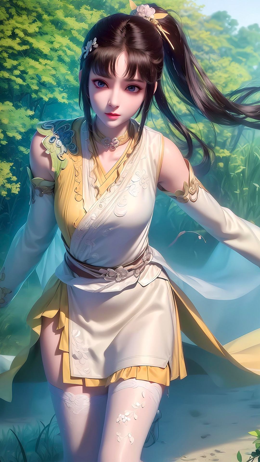 国漫女神ai绘画之司空千落:对萧瑟一见倾心,再见定情!